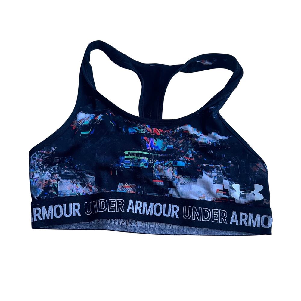 Under Armour Youth Medium Black Sports Bra - Athletic